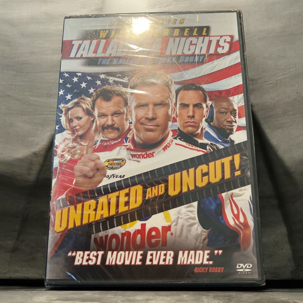 Talladega Nights DVD Unrated Uncut Factory Sealed Will Ferrell Comedy
